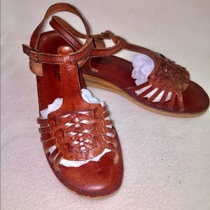 Rapallo Genuine Leather Woven Sandals.